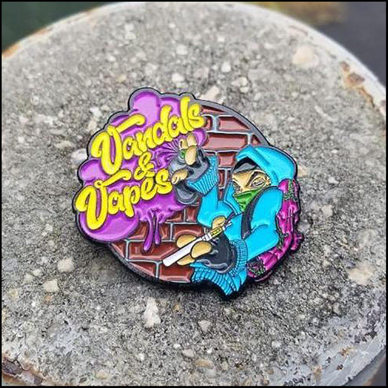 Vandals And Vxxxx - Enamel Pin Graffitipins by KORUPTED NYC Vandals And Vxxxx - Enamel Pin Graffitipins by KORUPTED NYC