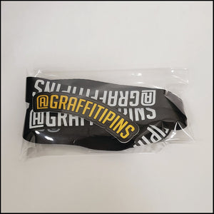 Graffitipins Custom Lanyard - Black Edition