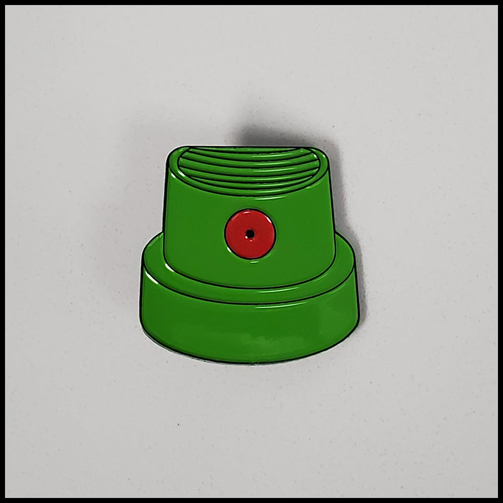 GRAFFITIPINS - Green Spraycan Cap (Series 1) - Enamel Pin