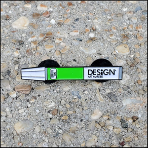 Design Art Marker (Lime Green Edition) - Enamel Pin