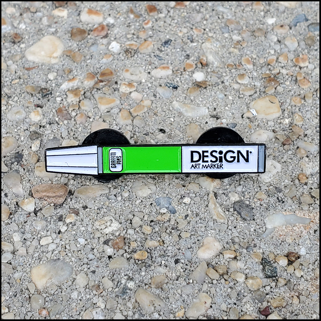Design Art Marker (Lime Green Edition) - Enamel Pin