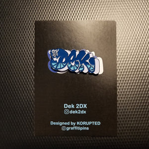 Dek "Post Office Blue" Throwie - Enamel Pin
