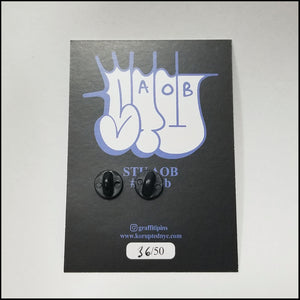 Stu Black & White Throwie - Enamel Pin Set
