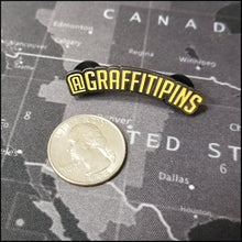 GRAFFITIPINS Logo in Black - Enamel Pin