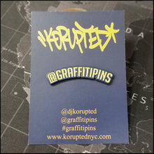 GRAFFITIPINS Logo in Blue - Enamel Pin