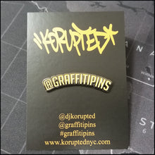 GRAFFITIPINS Logo in Black - Enamel Pin