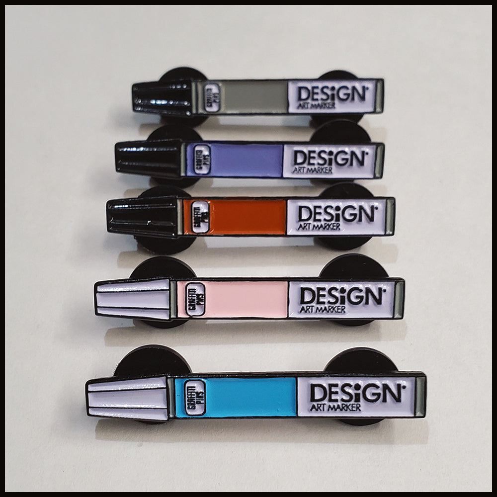 Design Art Markers v2.0 (Complete Set) - Enamel Pin – Graffitipins by ...