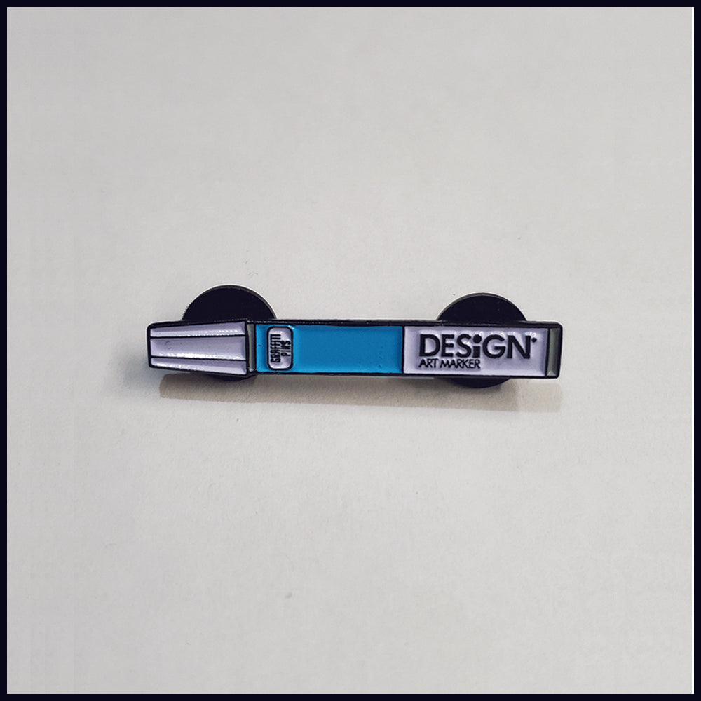 Design Art Marker v2.0 (Sky Blue Edition) - Enamel Pin