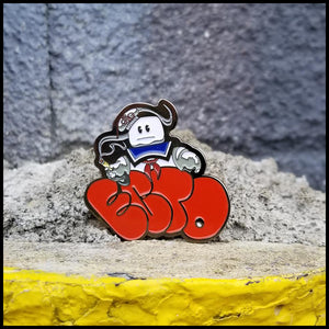 Ecto Red Throwie - Enamel Pin