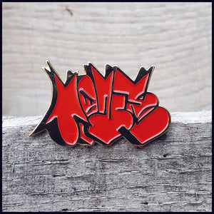 Tone Gold/Maroon Throwie v2.0 - Enamel Pin