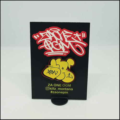 ZA ONE Yellow Throwie - Enamel Pin