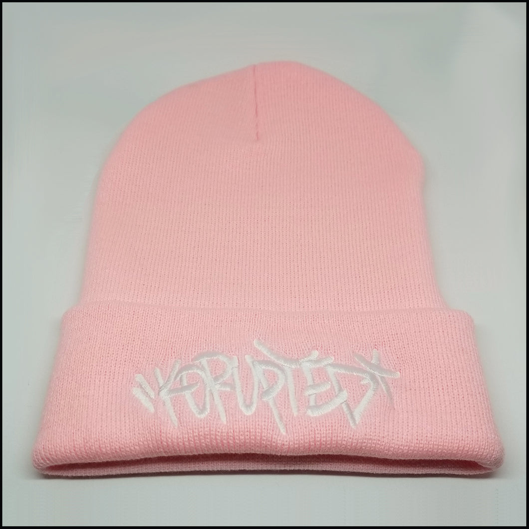 KORUPTED Beanie in Pink - Adult Size