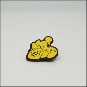 ZA ONE Yellow Throwie - Enamel Pin