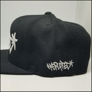 KORUPTED 6 Panel Snapback Black Hat - Adult Size