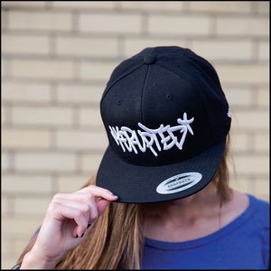 KORUPTED 6 Panel Snapback Black Hat - Adult Size