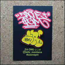 ZA ONE Yellow Throwie - Enamel Pin