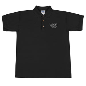 Simon Dee x Graffitipins (White Lettering) - Embroidered Polo Shirt