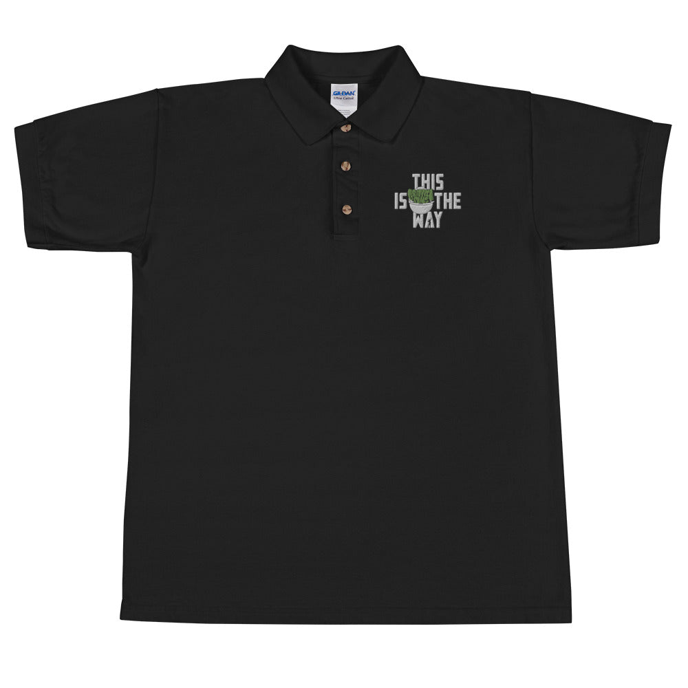 This Is The Way (White Lettering) - Embroidered Polo Shirt