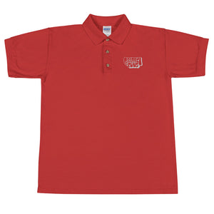 Simon Dee x Graffitipins (White Lettering) - Embroidered Polo Shirt