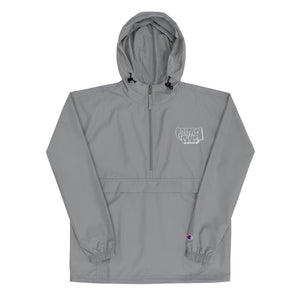 Simon Dee x Graffitipins (White Lettering) - Embroidered Champion Packable Jacket