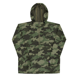 Simon Dee x Graffitipins (Black Lettering) - Embroidered Champion Packable Jacket
