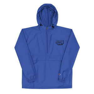 Simon Dee x Graffitipins (Black Lettering) - Embroidered Champion Packable Jacket
