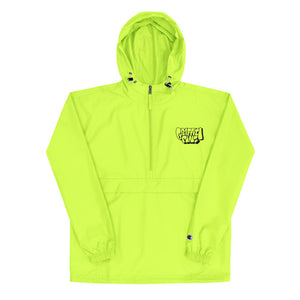 Simon Dee x Graffitipins (Black Lettering) - Embroidered Champion Packable Jacket