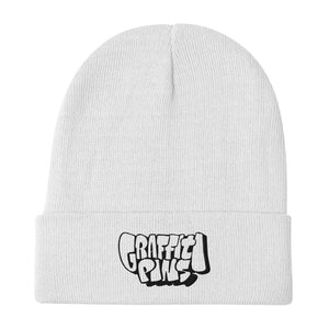 Simon Dee x Graffitipins (Black Lettering) - Embroidered Beanie