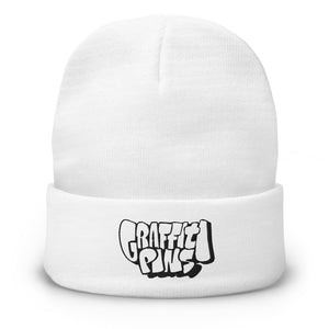 Simon Dee x Graffitipins (Black Lettering) - Embroidered Beanie