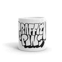 Simon Dee x Graffitipins (Black Lettering) - White Glossy Mug