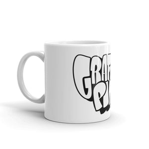 Simon Dee x Graffitipins (Black Lettering) - White Glossy Mug
