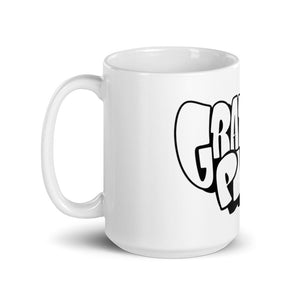 Simon Dee x Graffitipins (Black Lettering) - White Glossy Mug